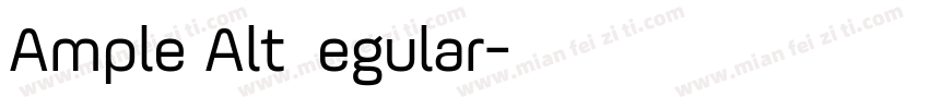 Ample Alt Regular字体转换
